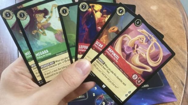 Hand of Disney Lorcana cards